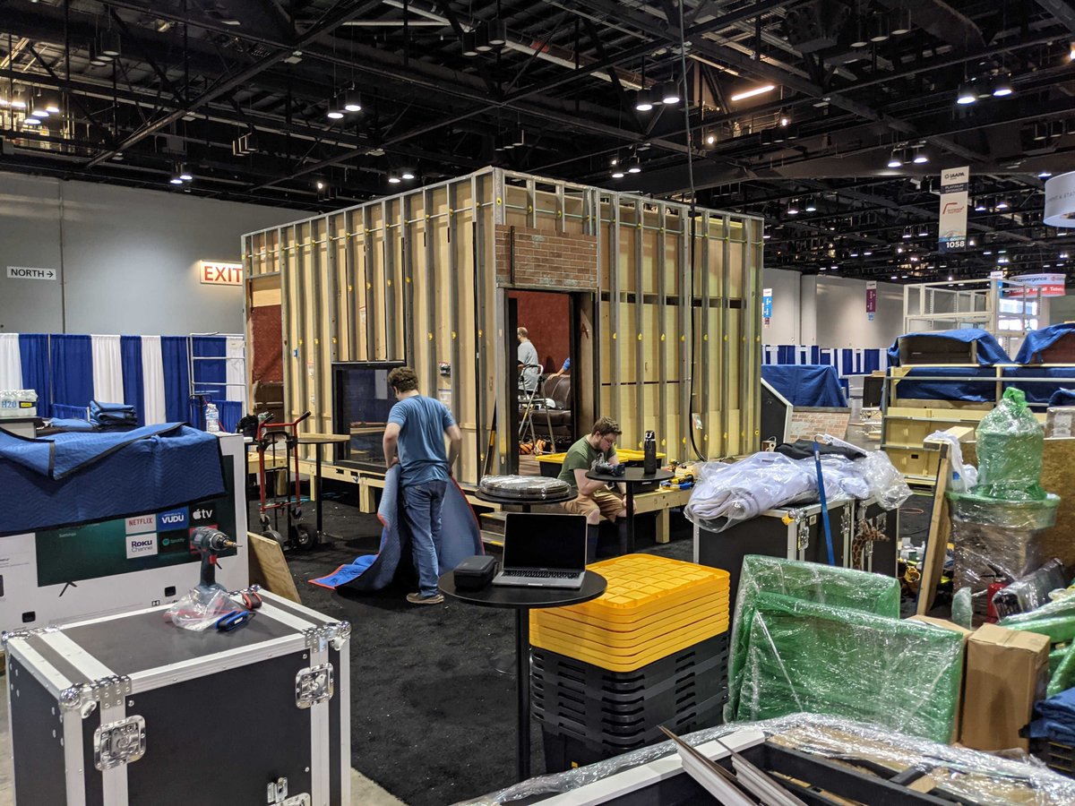 SteamrollerTech's tweet photo. Slowly but surely! Our booth for the @IAAPAHQ is coming together piece by piece. We can't wait for you to experience The Haunting Of Olivia next week! Be sure to stop by for a spooky encounter: booth 1051.
#iaapa2021 #immersiveexperience #tradeshowexhibit #motionplatform https://t.co/9srbnXatHX
