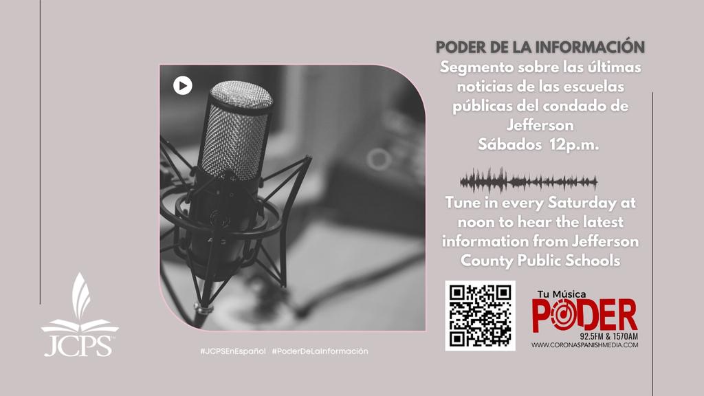 JCPSlatino's tweet photo. Join is tomorrow at 11:30 a.m. 
30 minutes earlier due to a @uofl football game.
Special guest: Pía Sepúlveda from the #ESLIntakeCenter https://t.co/yzi7jrrLgj