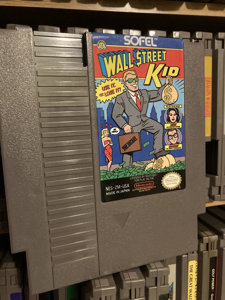 The_UnFun_Gamer's tweet photo. Use it or lose it!
#nintendo #wallstreetkid #sofel #RETROGAMING #gamers #gaming https://t.co/zehQxqtO5W