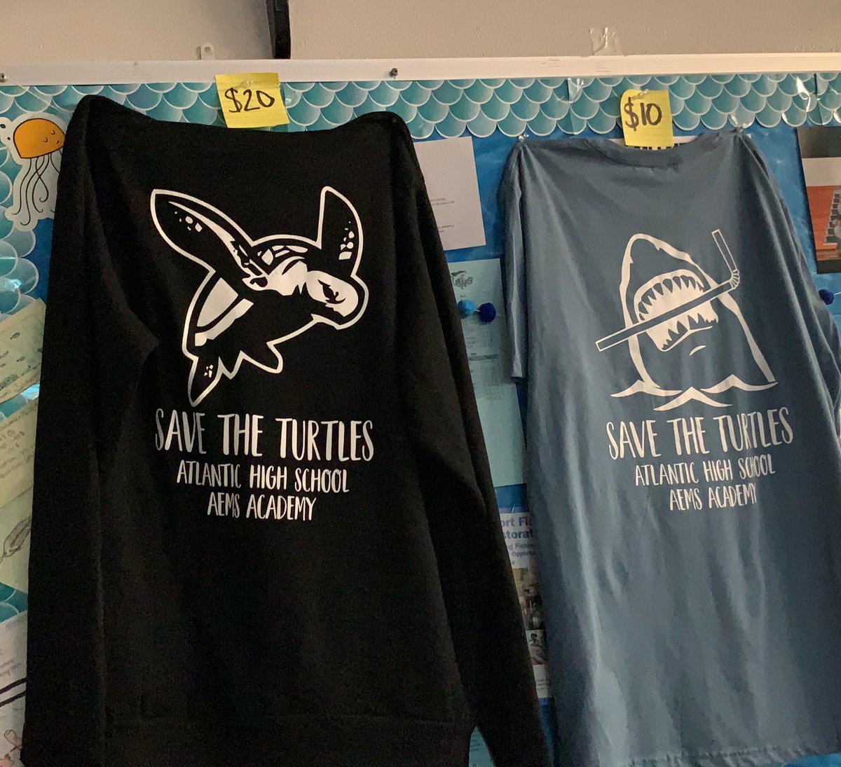 T-shirts and hoodies are here!! Purchase online at AHS website and pick up in Room 4-008!! 🐢🐢🐢