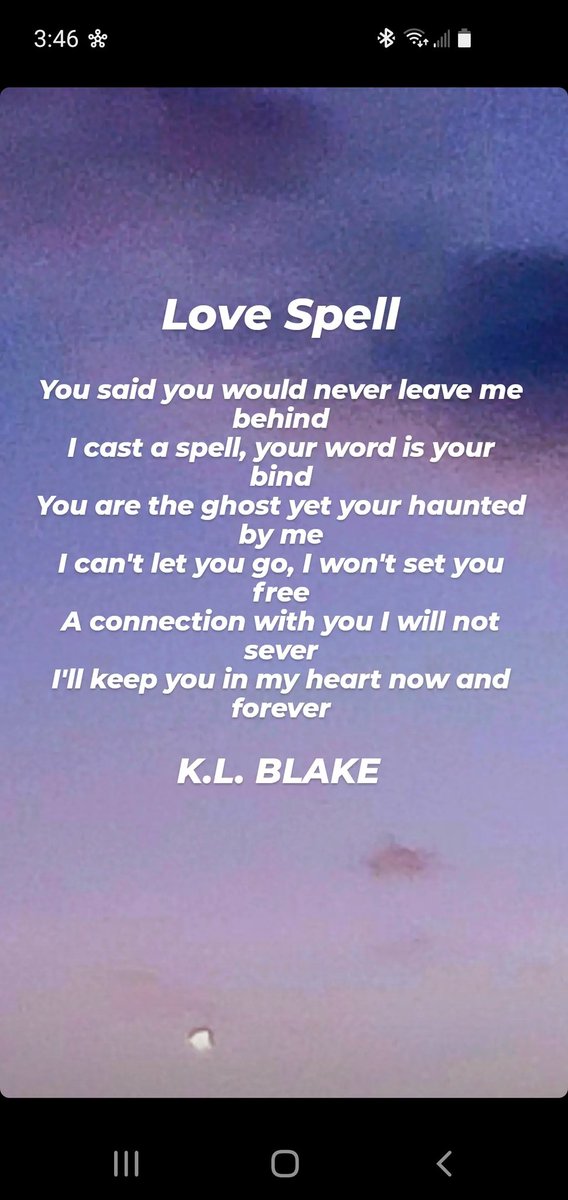 klblake77's tweet photo. #lovepoem #originalpoem #lovespell #poetry #mainepoet #mainewriter #poetweet #poetrytwitter #poemoftheday #ghosted #wordporn #onlyfans #onlyfanspoet #klblake https://t.co/qCujwCX3Gz