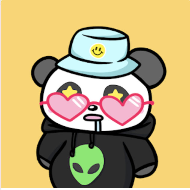 RainHeartWisdom's tweet photo. Pppanda #2823: Joey
Joey enjoys playing video games and himself is a very successful owner of a video game company.
His favourite sweater is his green alien hoodie. He thinks it speaks well about who he is. (1/3)
#PPPandasBio @PPPandasNFT #NFTCommmunity https://t.co/Qi0x1pkfe5