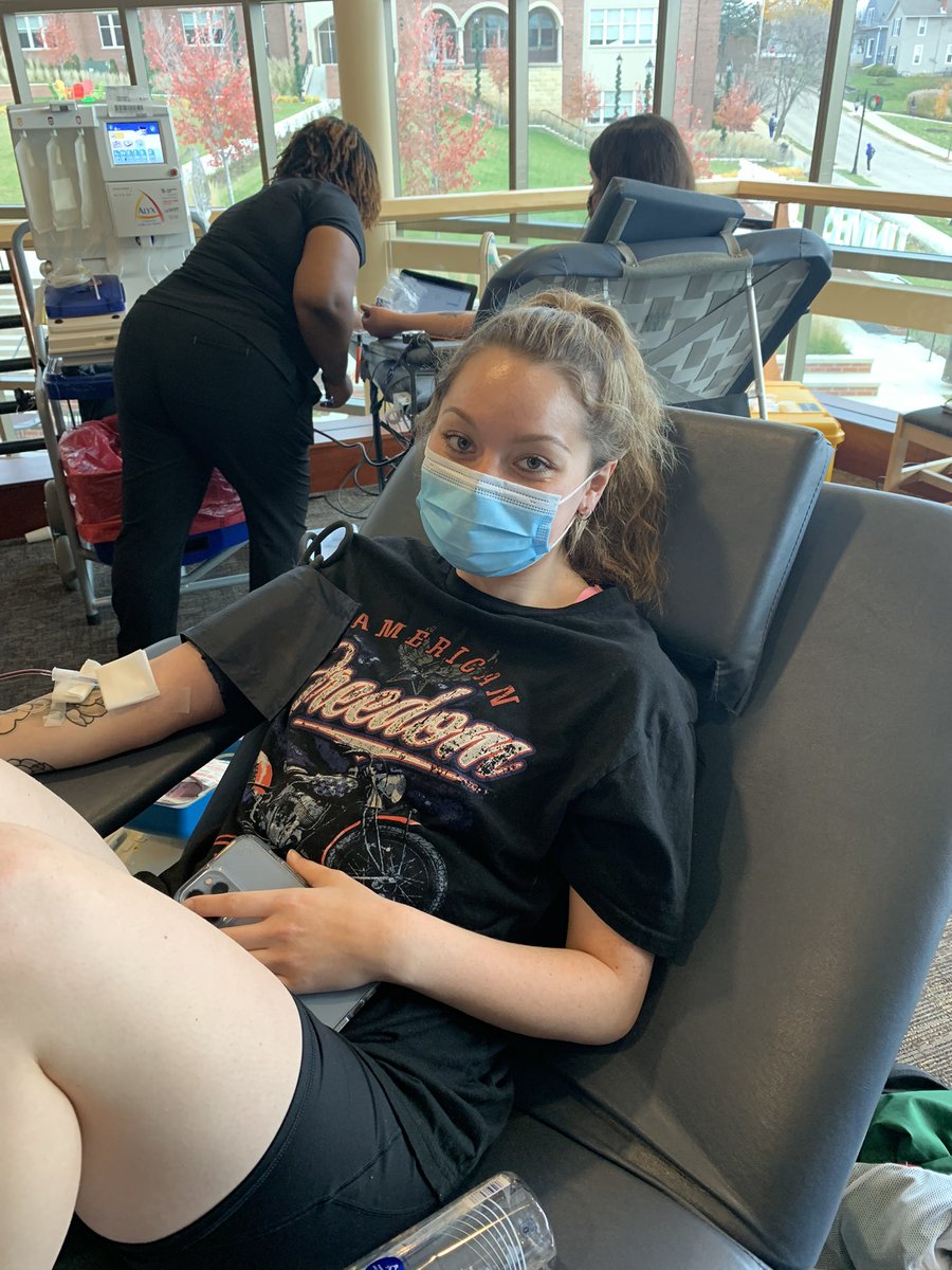 ericabarker22's tweet photo. Can you plan a blood drive in 2 days? 🤷‍♀️Why yes you CAN! Just ask the Student Nursing Association at @UDubuque !! They recruited donors and collected 25 units!  🩸Many lives impacted. @impactlifeblood #changingtheworldtogether https://t.co/SSveB6rrdk