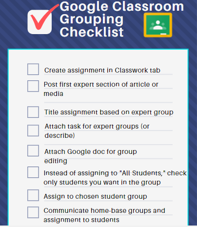 CorleyAllie's tweet photo. ⁉️Have you ever tried a Jigsaw Activity in Google Classroom to boost student engagement and interaction? 💡Here are some checklists I developed to share with a fellow teacher if you ever want to try it! ✅#edtech #GoogleClassroom #teachertechtutorPLN #ITEC8500 https://t.co/wRuiAlRQps