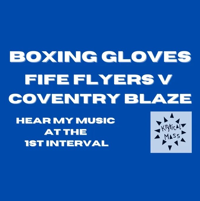 thisiskrytical's tweet photo. Buzzing for the game tomorrow. 

@FifeFlyers @Brightscarf @stusmithdj @Kamihamihauk 

🏒 💙💛

#fifeflyers #EIHL #coventryblaze #fifeicearena #icehockey #kirkcaldy #fife #boxinggloves #kamihamiha #electronicmusic #dancemusic #kryticamass #thisiskrytical #glovesoff https://t.co/ncaaV3frMO