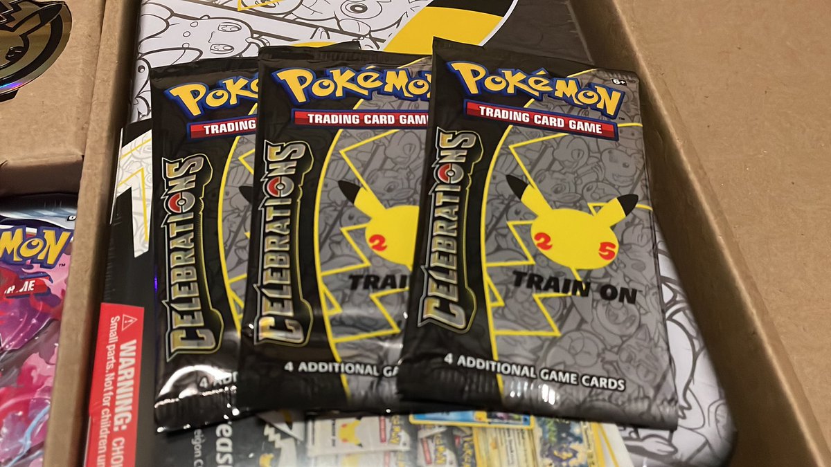 LilRiceMuncher's tweet photo. Anyone else getting in on the 25th Pokémon Celebrations nostalgia? 🤩 #pokemon #pokemoncelebrations #25thanniversary #primecollection #pokemoncards https://t.co/9DNUwDElPh