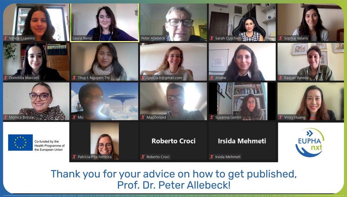 EUPHAnxt's tweet photo. Peter Allebeck explained how to get published and how important the right supervisors are for completing your PhD successfully! #EPHFellow
#EUPHAatEPH2021 #EPH2021 #EPHFellow #Mentoring #EUPHAnxt @JinaneG @BrinzacMonica https://t.co/LMmu3YK0Zj