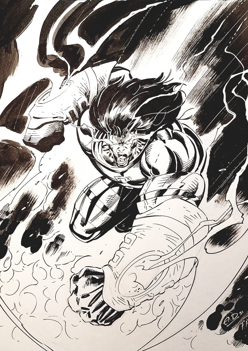 ericninaltowski's tweet photo. FAN ART FRIDAY! A blast from the past! ASH from event comics! I remember seeing the art from Joe Quesada back n the day and being blown away.
#fanartfriday #art #inks #fanart #ash #eventcomics #comicsgate https://t.co/ICLlftQcyU