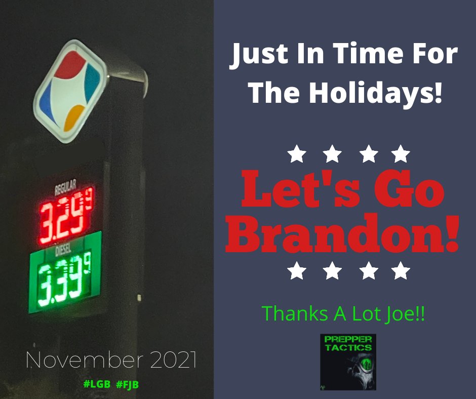 PrepperTactics's tweet photo. Just in time for the holidays!

#LetsGoBrandon #FJB #LGB #BannonIndicted https://t.co/beQBc860VQ