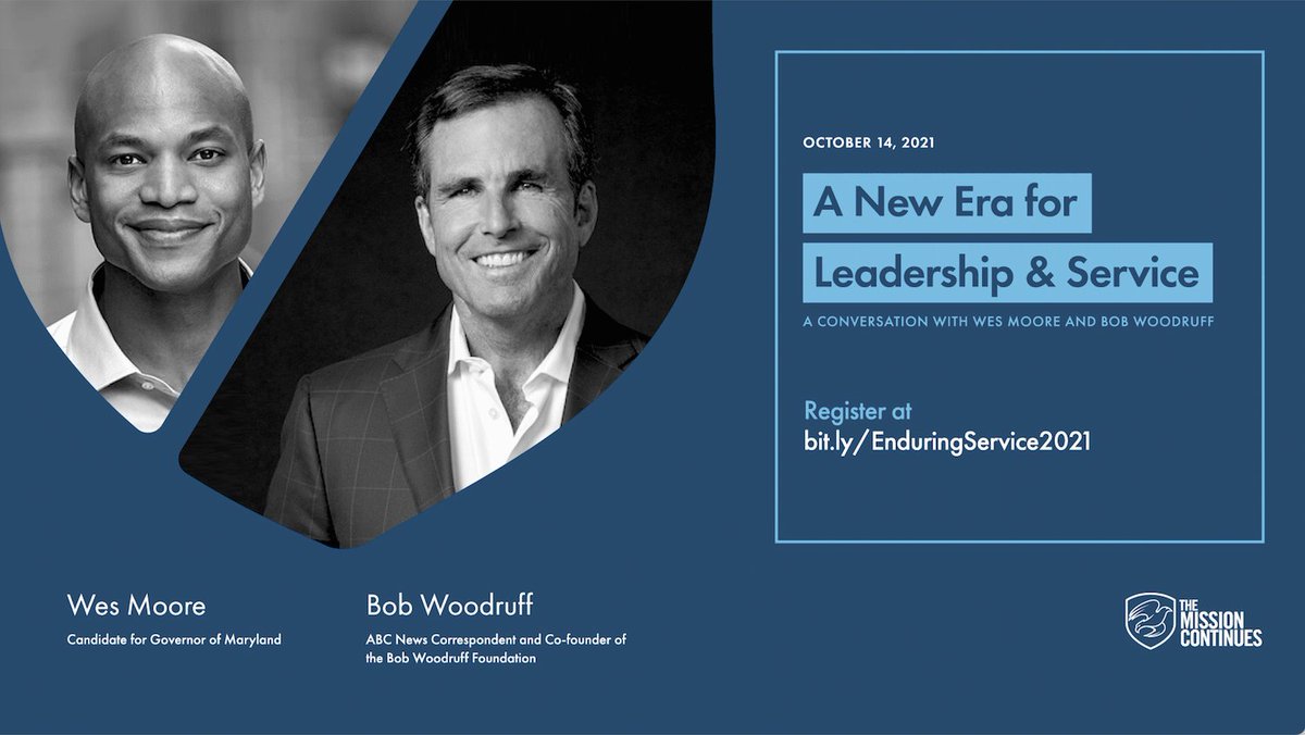 NationSwell's tweet photo. 5/6 - A New Era for Leadership & Service: A Conversation with @iamwesmoore and @BobWoodruff #leadership #builditbackbetter #nonprofits #enduringservice
https://t.co/bL9X8WfwMo https://t.co/Hhc7wiW1mo