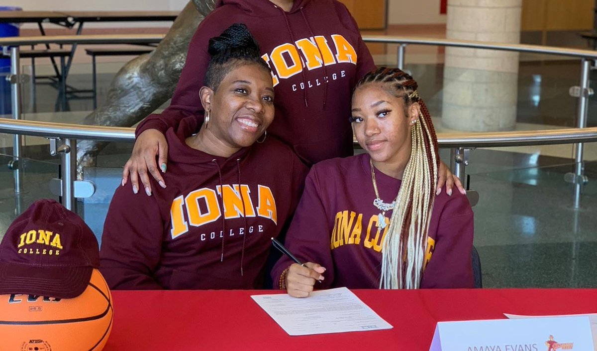 Congratulations <a href="/myaa2103/">Amaya Evans</a> on signing your NLI with Iona College. Looking forward to watching you the next four years <a href="/NJLadiesHoops/">NJ Ladies Hoops</a> <a href="/CoachTinyGreen/">ellonya Tiny Green</a> <a href="/NoBoyzAllowedBB/">No Boyz Allowed</a> <a href="/NYGHoops/">NYGHoops</a> <a href="/PrepHoops_NJ/">Prep Hoops New Jersey</a> <a href="/RecruitingGBBal/">NJ / NY Girls HS Basketball Recruiting Platform</a>