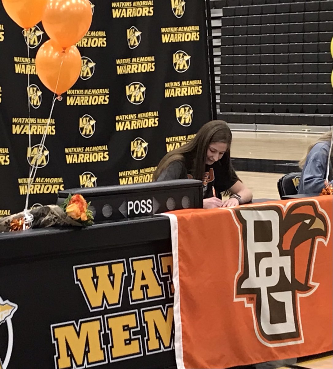 Watkins Memorial Volleyball (@wmhs_vb) on Twitter photo Congratulations to Jenna Lucas as she signs to compete in Track and Field at BGSU today. <a href="/WMHS_VB/">Watkins Memorial Volleyball</a> is proud of you! #gofalcons Congratulations to Jenna Lucas as she signs to compete in Track and Field at BGSU today. <a href="/WMHS_VB/">Watkins Memorial Volleyball</a> is proud of you! #gofalcons