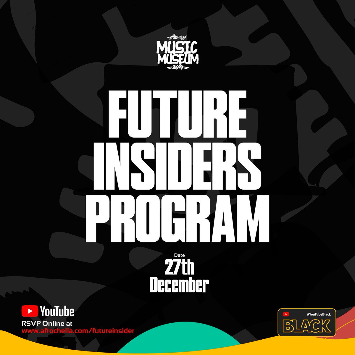 Afrofuture's tweet photo. 🔥YouTube Music Partners with Afrochella!🔥

We’ve collaborated with @youtube to bring musical programs to Africa, helping to develop the youth and provide assistance to aspiring music industry professionals. #YouTubeBlack https://t.co/ZtcJIBe5jM