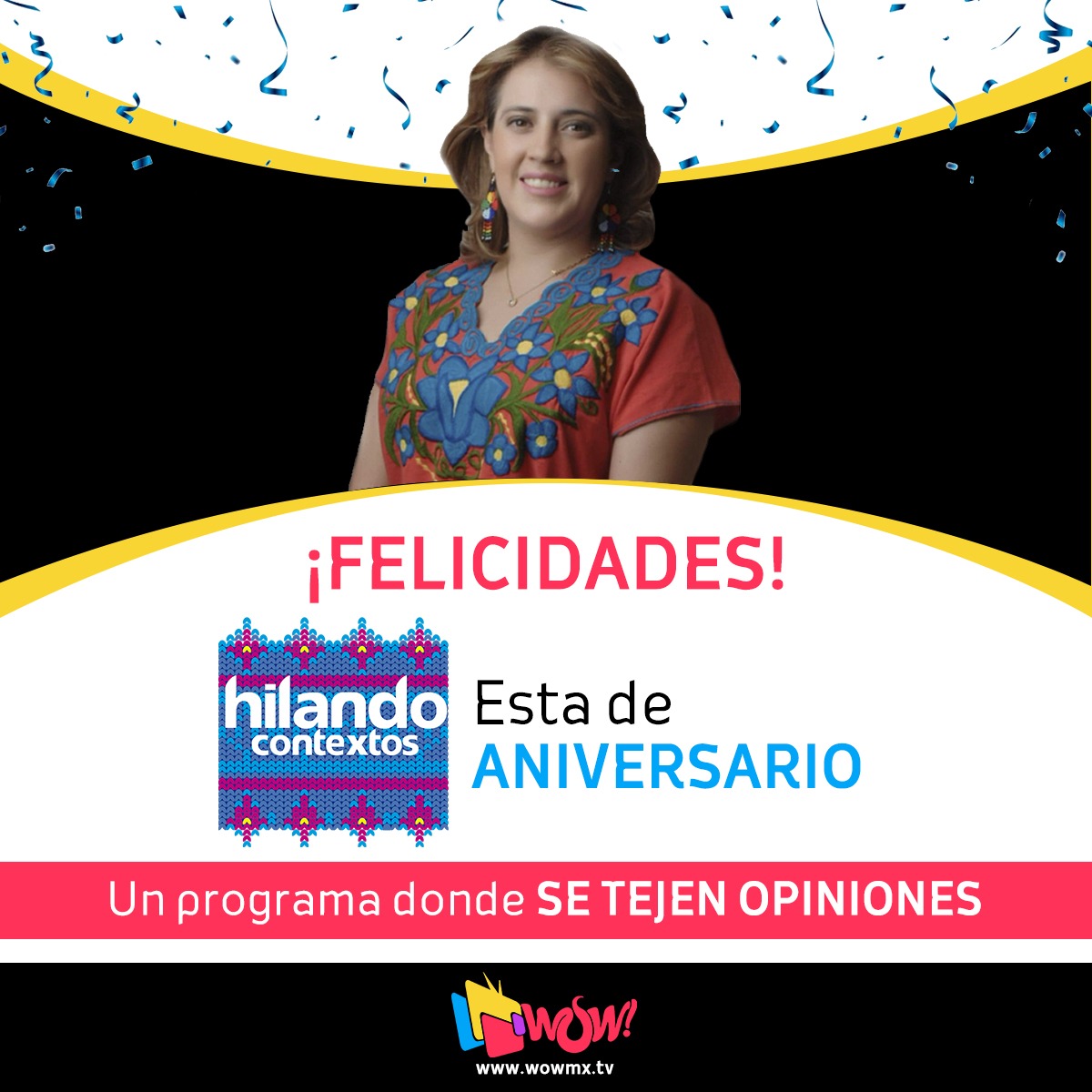 WowmxTv's tweet photo. ¡@CarolOrozcoM hoy celebramos un año más al aire! 👏🏻 Gracias por compartir tantas emociones 👉 https://t.co/4V64SE8f5H #WOWmxTV https://t.co/pTZq0MDpOt