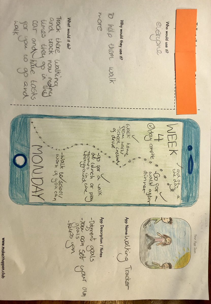 Carolside_PS's tweet photo. Walking Tracker and Climate Spin! Two examples of the many apps designed by Primary 7 app designers. Creative ideas to stay fit and learn about climate change. Well done to all of our entries and good luck! 🤞 @makeith_app_en #Hapathon https://t.co/Pnsrw6SoyB