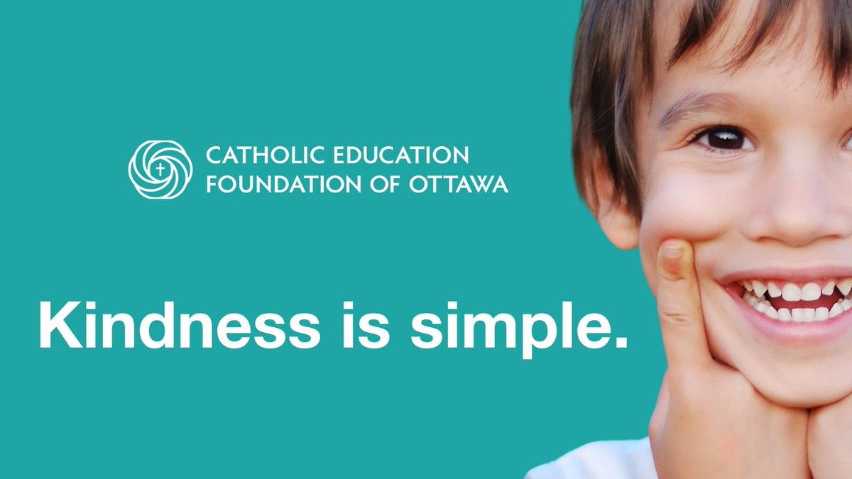 MsJGodard's tweet photo. I’ve signed up as an #ocsbKindnessChamp to support @CEFOttawa– they help alleviate the impact poverty has on @OttCatholicSB students. Join me with a gift of kindness: https://t.co/HJoDczFTPH https://t.co/sX4uorAoOa