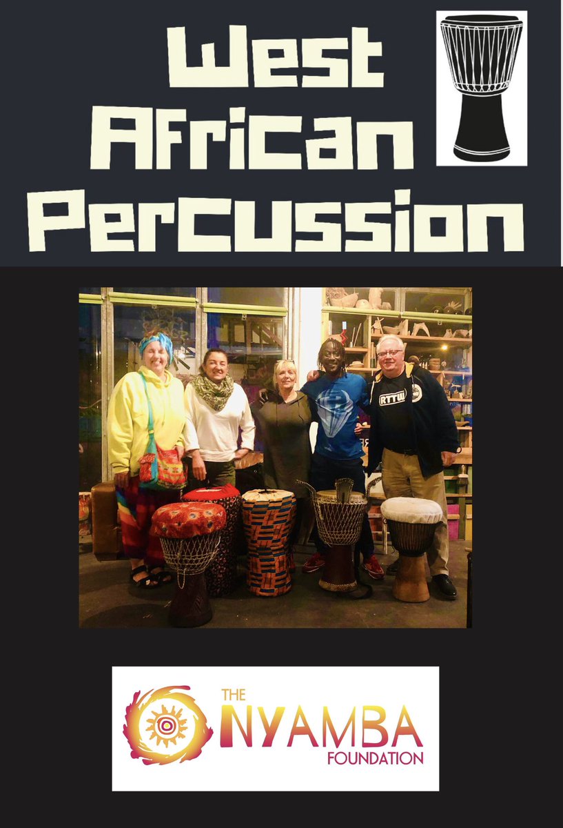 Join us weekly on Thursday evenings for West African percussion 🎵 Details just below. #nottingham