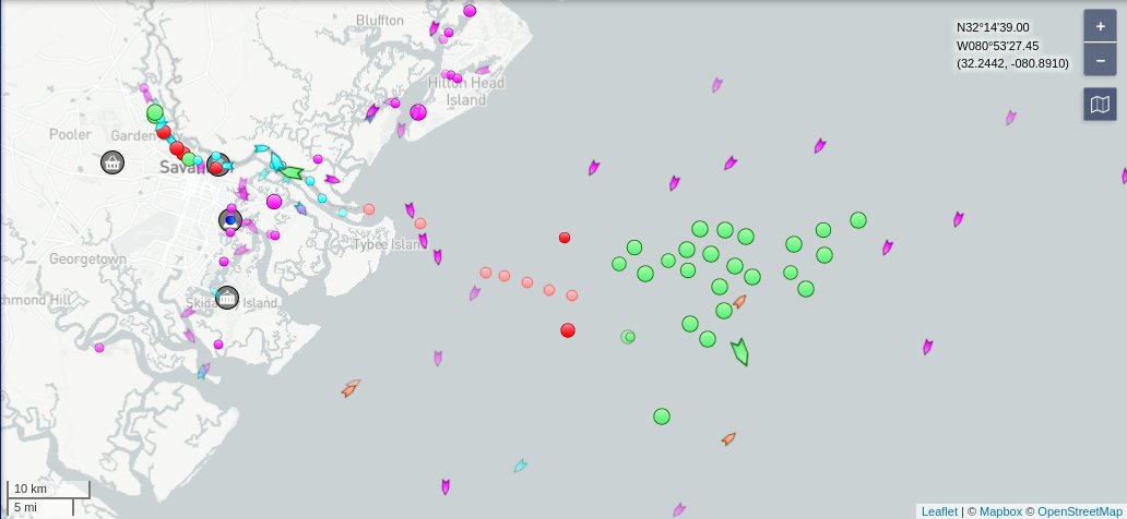 TheIntelFrog's tweet photo. Port Report 11/12
Port - In port(chg)/At anchor(chg)/Avg time at anchor(chg)
LA - 21(-1)/38(-1)/16.8 days(+.2)
Long Beach - 13(+1)/35(+3)/13.9 days(+.4)
19 - ships awaiting processing by port of LA or Long Beach
Savannah - 5(-2)/25(+6)/N/A
#PortProblems #LA #LongBeach #Savannah https://t.co/0qdzNr8aRT