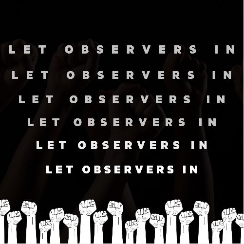 COC_union's tweet photo. The longer @ColorOfChange delays letting all observers in and negotiations, the more noise we will make! #LetObserversIn https://t.co/R7qIOBMFwR