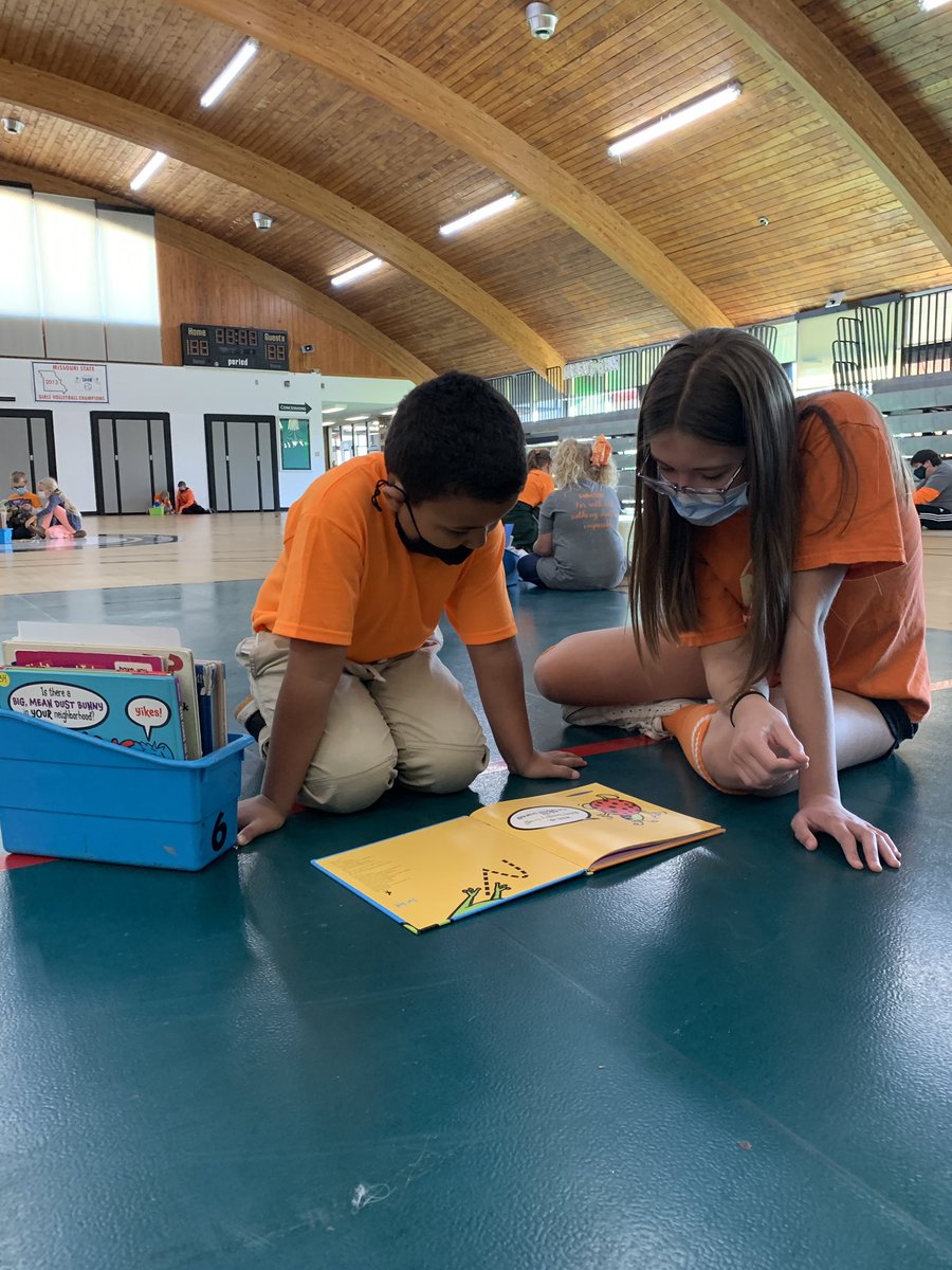 GreenParkLS's tweet photo. We had Reading Buddies in the gym for KDG and Firsties and all sorts of orange gear to support 5th grader, Lyla, who has a rare disease called CRPS (Chronic Regional Pain Syndrome).
#GPLS #ReadingBuddies #CRPS #StlLuthEd #LylaStrong #FerociousFighter #Studentsofgreenpark https://t.co/HCHlA4sXCv