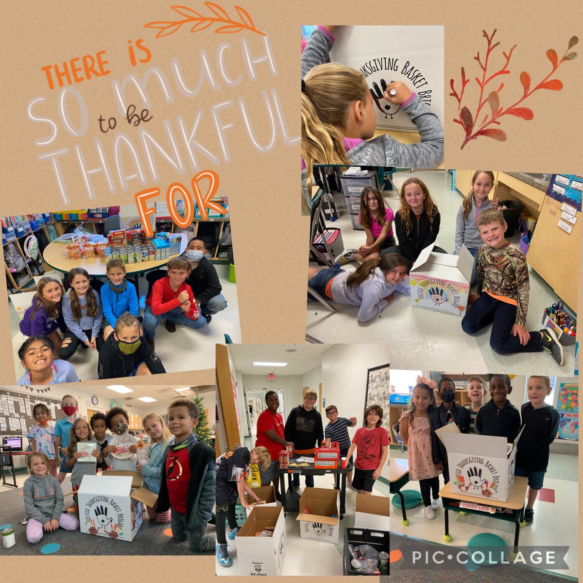 CitrusGrove_VCS's tweet photo. Students, families and staff joined together @CitrusGrove_VCS to support the annual #VolusiaThanksgivingBasketBrigade. Thank you to all who contributed  this year, baskets will reach families in need in our community. https://t.co/VwUvh9o600