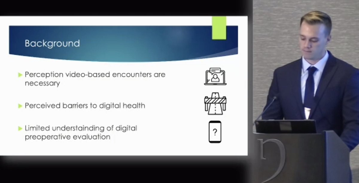 VNikolian's tweet photo. Proud of my mentee @j_bray (#Match2022 applicant) on his @NoPacSurgical podium presentation! He reviewed outcomes of audio-only &amp; video-visits at #OHSUHernia. Audio-only #telemednow is an effective strategy in preoperative assessment of patients seeking AWR &amp; hernia repair. https://t.co/nW2mJG9WTy