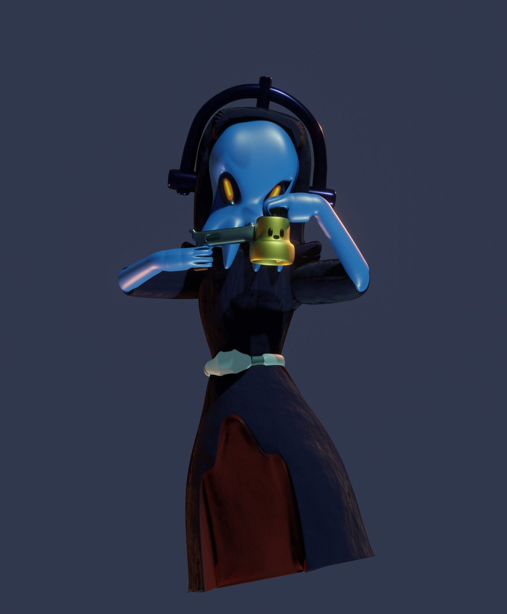 Frederi68355398's tweet photo. Finally finished modeling the "Mine flyer" From Enter The Gungeon! #b3d #EnterTheGungeon @DodgeRollGames https://t.co/7OHUkslrXB