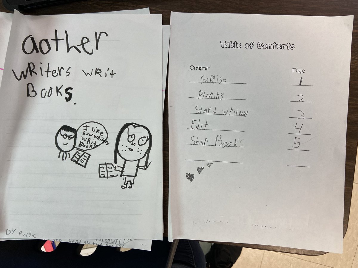 LeahKoch_'s tweet photo. Check out this second grader’s how-to write book @TammirdDavis… Looks like some @MoStateCOE students might have inspired chapter 2😉💜 https://t.co/newKRg4wWt