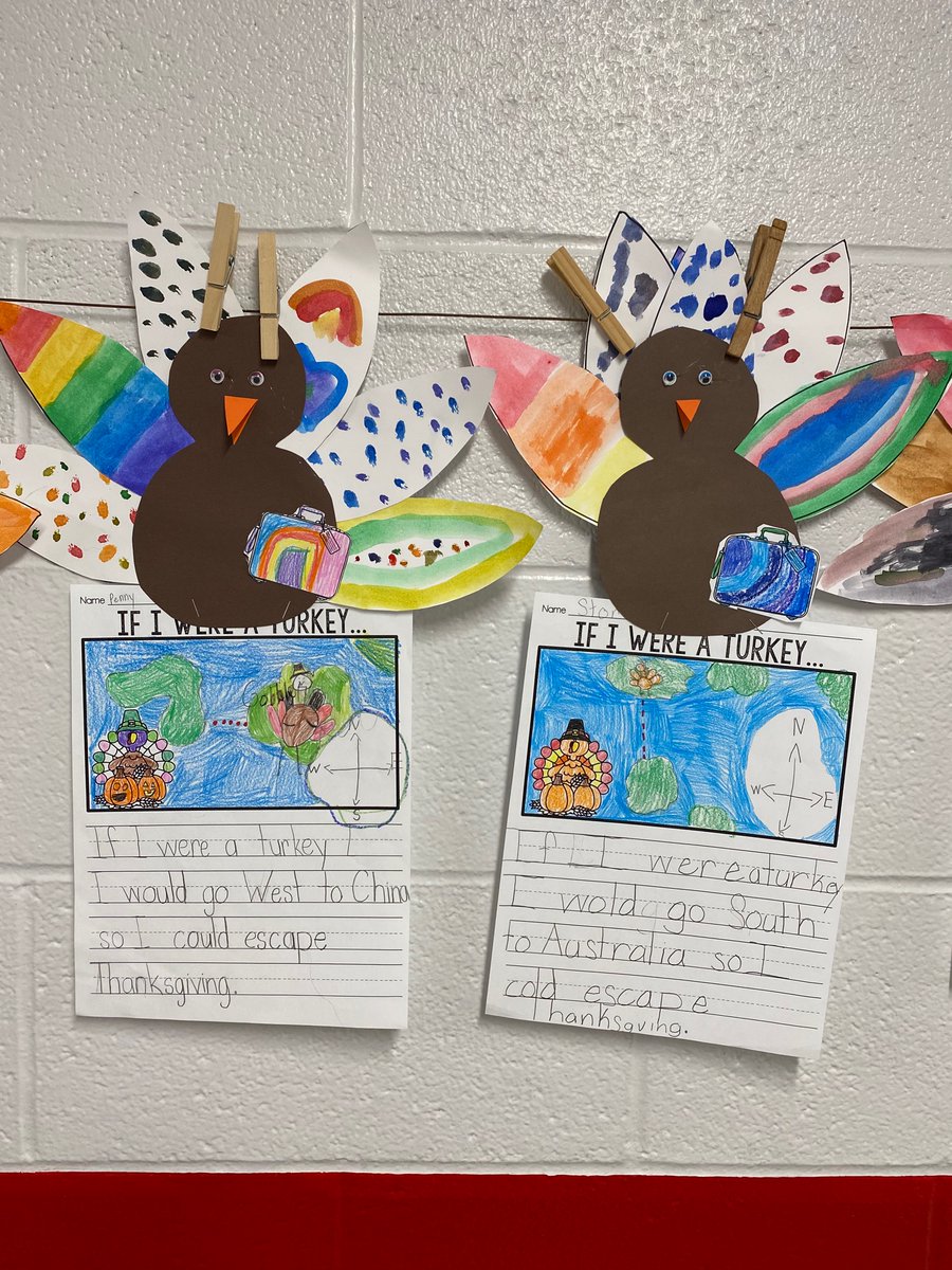 CrystalH_1st's tweet photo. One of my favorite cross curricular activities! Where’s your turkey going to escape Thanksgiving and how will they get there? @PHSPiratePride https://t.co/qiXNvhBXa3