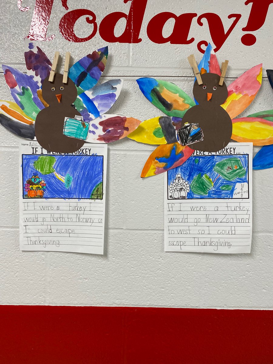 CrystalH_1st's tweet photo. One of my favorite cross curricular activities! Where’s your turkey going to escape Thanksgiving and how will they get there? @PHSPiratePride https://t.co/qiXNvhBXa3