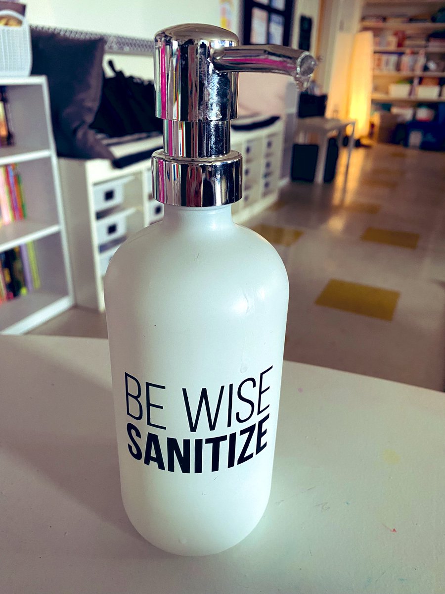 Beth_Graham7's tweet photo. The quote of the day @RockyElementary was brought you by #5Graham #BeWiseSanitize Students enjoyed hearing this on the announcements this morning! @HRCE_NS https://t.co/me2mjQd2wf