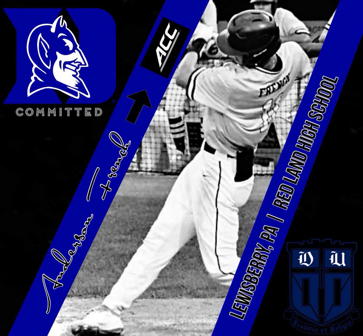 Anderson11fries's tweet photo. I am super thankful and excited to announce that I will be furthering my education and athletics at Duke University. I want to thank the Duke coaching staff for this opportunity to play for my dream school. #GoDuke https://t.co/7nzsnmsF9v