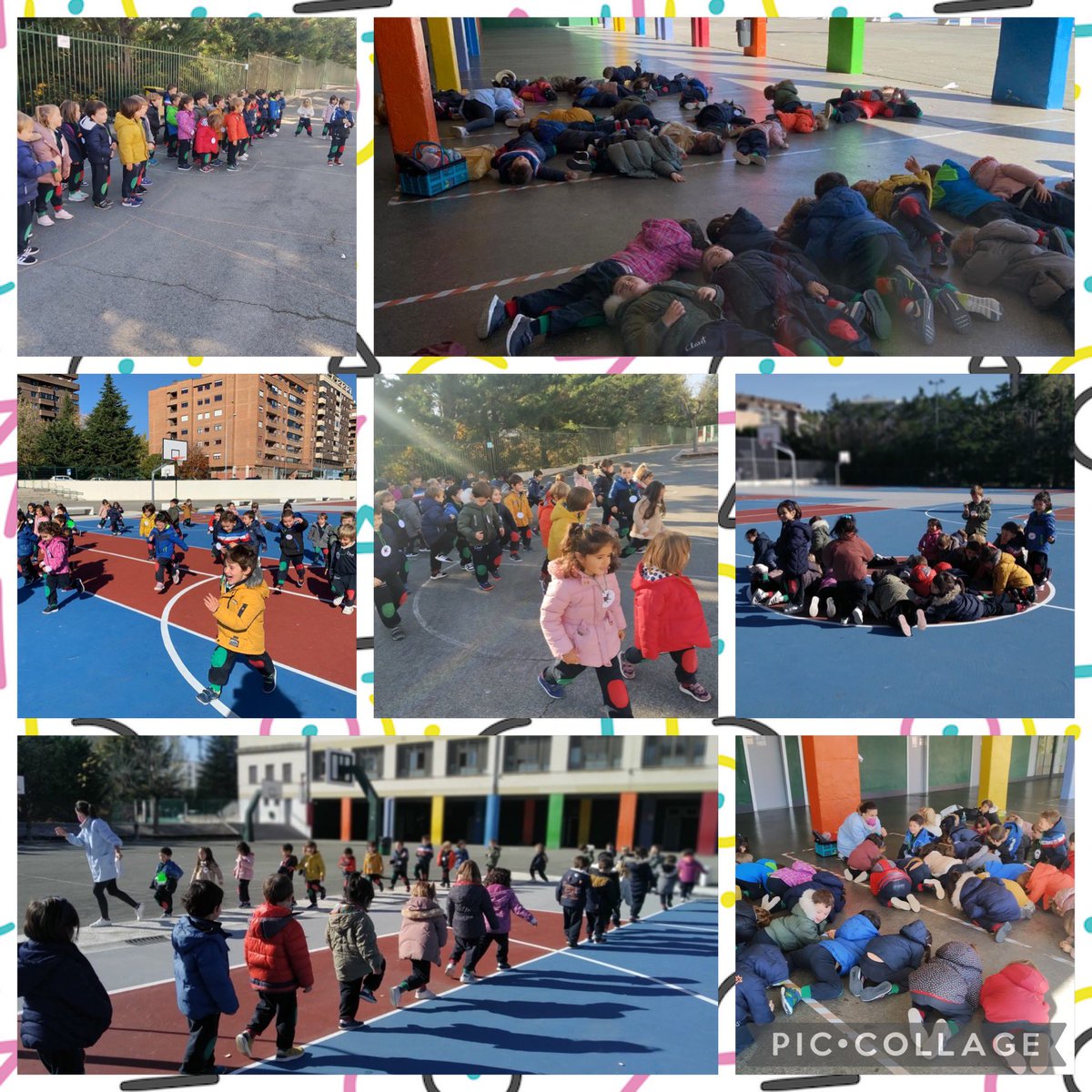 infantilarra's tweet photo. ¡Cómo hemos disfrutado convirtiéndonos en dinosaurios con un emocionante cuento motor! 🦖🦕
Proyecto de comprensión: “¡Grrrrr!”
#2ºInfantil #proyecto #cuentomotor https://t.co/NURjxnZFAK