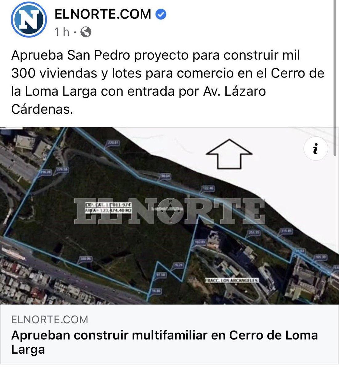 TereRu10's tweet photo. @miguelbtrevino Su discurso se cae cuando al mismo tiempo autoriza la destrucción del cerro de Loma Larga. https://t.co/ODjCgzxsfe