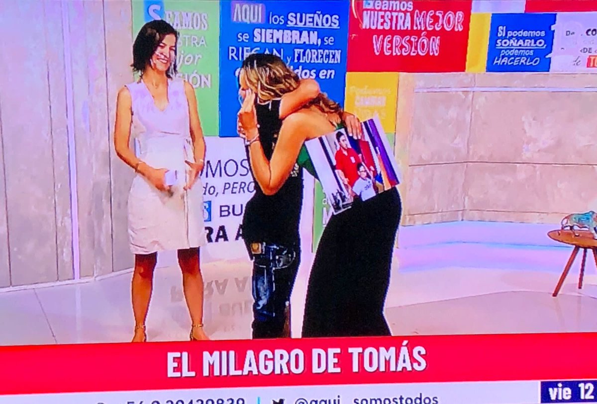 Tomás sobrevivió al #CancerInfantil y recibió rehabilitación en <a href="/Nuestros_Hijos/">Fundación Nuestros Hijos</a>  ♥️ Hoy fuimos juntos a <a href="/aqui_somostodos/">Aquí Somos Todos</a> para contarles a todos de la importancia de apoyar nuestra colecta digital en colectafnh.cl🎗gracias <a href="/angelicacastro_/">Angélica Castro</a> por esta invitación!