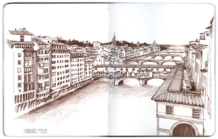 Jess_Karp's tweet photo. Urban sketches | Firenze, Italia 🏰🇮🇹 https://t.co/zjTk4SIUyS