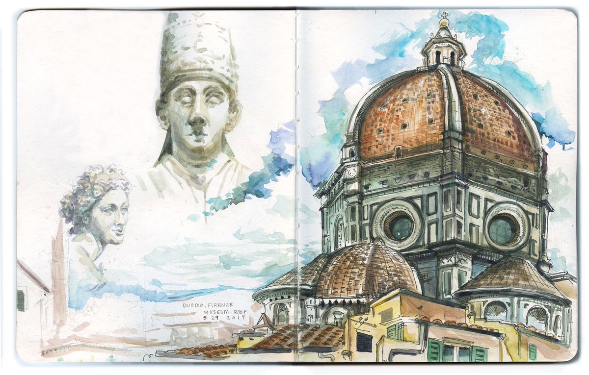 Jess_Karp's tweet photo. Urban sketches | Firenze, Italia 🏰🇮🇹 https://t.co/zjTk4SIUyS