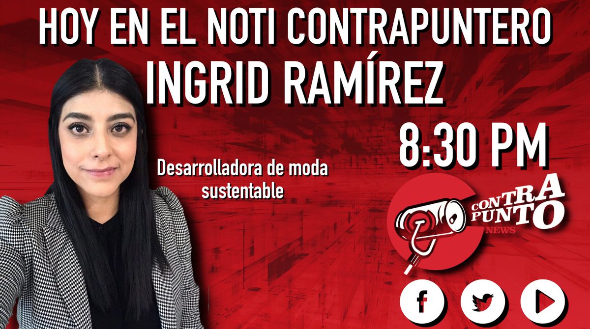 Contrapuntonews's tweet image. Hoy en #ElNotiContrapuntero, Ingrid Ramírez, diseñadora de ropa sustentable a través de su empresa #HUDAS. Si eres emprendedor no puedes perderte esta #EntrevistaContrapuntera. 😉👊