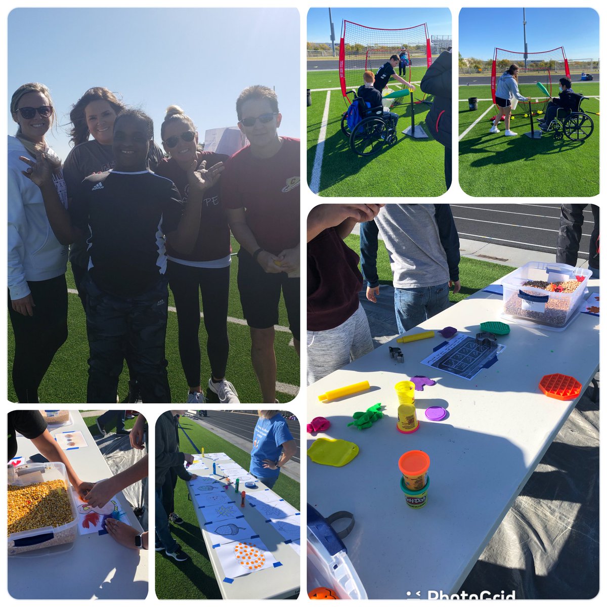 cindy_boaz's tweet photo. As far as the eye can see the #Unified students from @WhitleyRoadES @LoneStarElem @FSESFriendship @ParkwoodHill @HillwoodMS @KellerCentralHS were showcasing their skills that they practiced in #UnifiedPE #bocce #flagfootball #frisbeegolf #softball #FallExtravaganza https://t.co/bKa9nfq3Jr