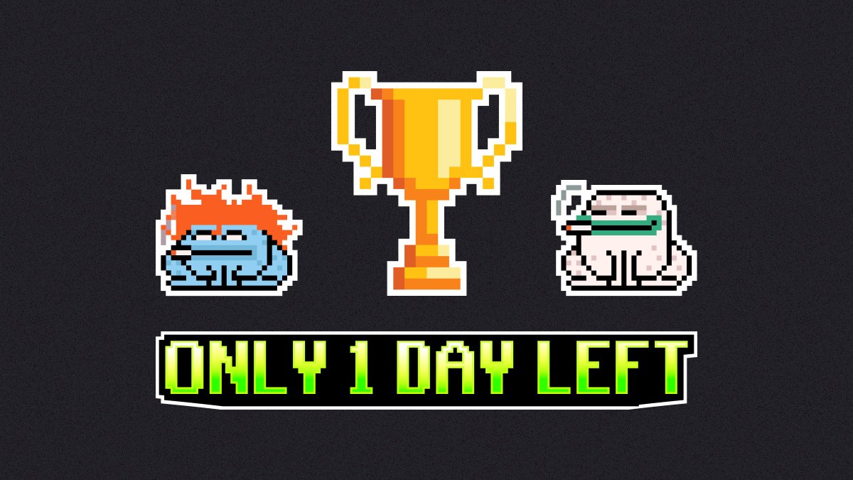 arcadenfts's tweet photo. Last day of Tournaments has started! 

Roughly 20 people in each raffle where there is 4 winners of 0.5 eth each! 

Join our discord for more info: 
https://t.co/iL4YVdcItV https://t.co/sHfowv7LWu
