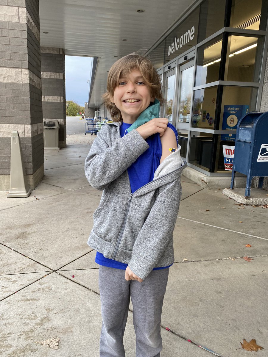 howermr's tweet photo. The 5th and final member of the Hower family got #CovidVaccine dose #1 today #VaccinesWork #science  #smarterthanaaronrodgers https://t.co/6eM4K9xFrC