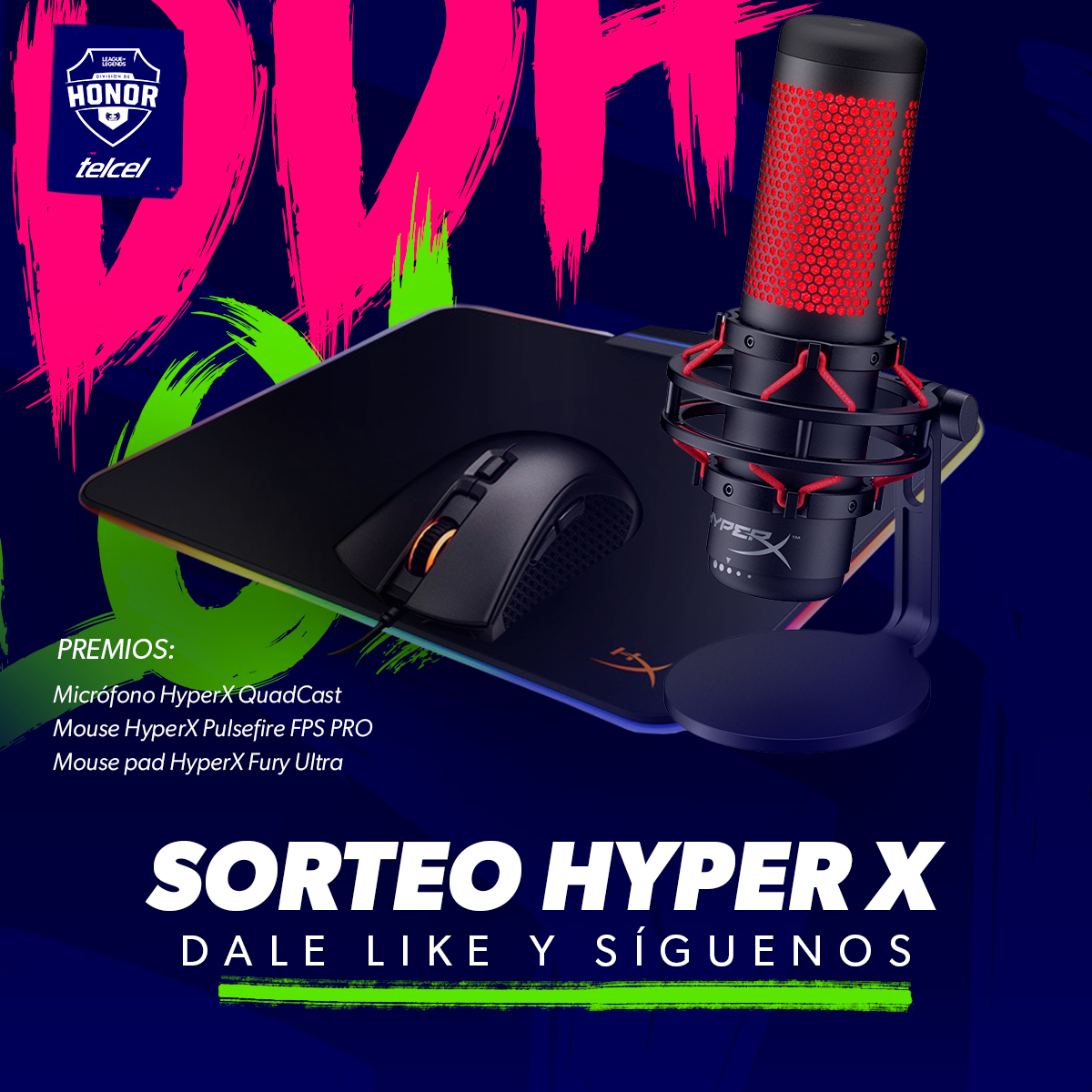 ¿QUÉ CREEN? 

¡Tenemos un sorteo muy especial para todos ustedes junto a <a href="/HyperXLatam/">HyperX LATAM</a>! 🥳

¡Dale ❤️ a esta publicación y asegúrate de darnos "follow" para participar!

Tienes hasta el 24 de noviembre. 😉

¡RT para que llegue a más personas! #DDHLOL

Bases: bit.ly/SorteoKitHyperX