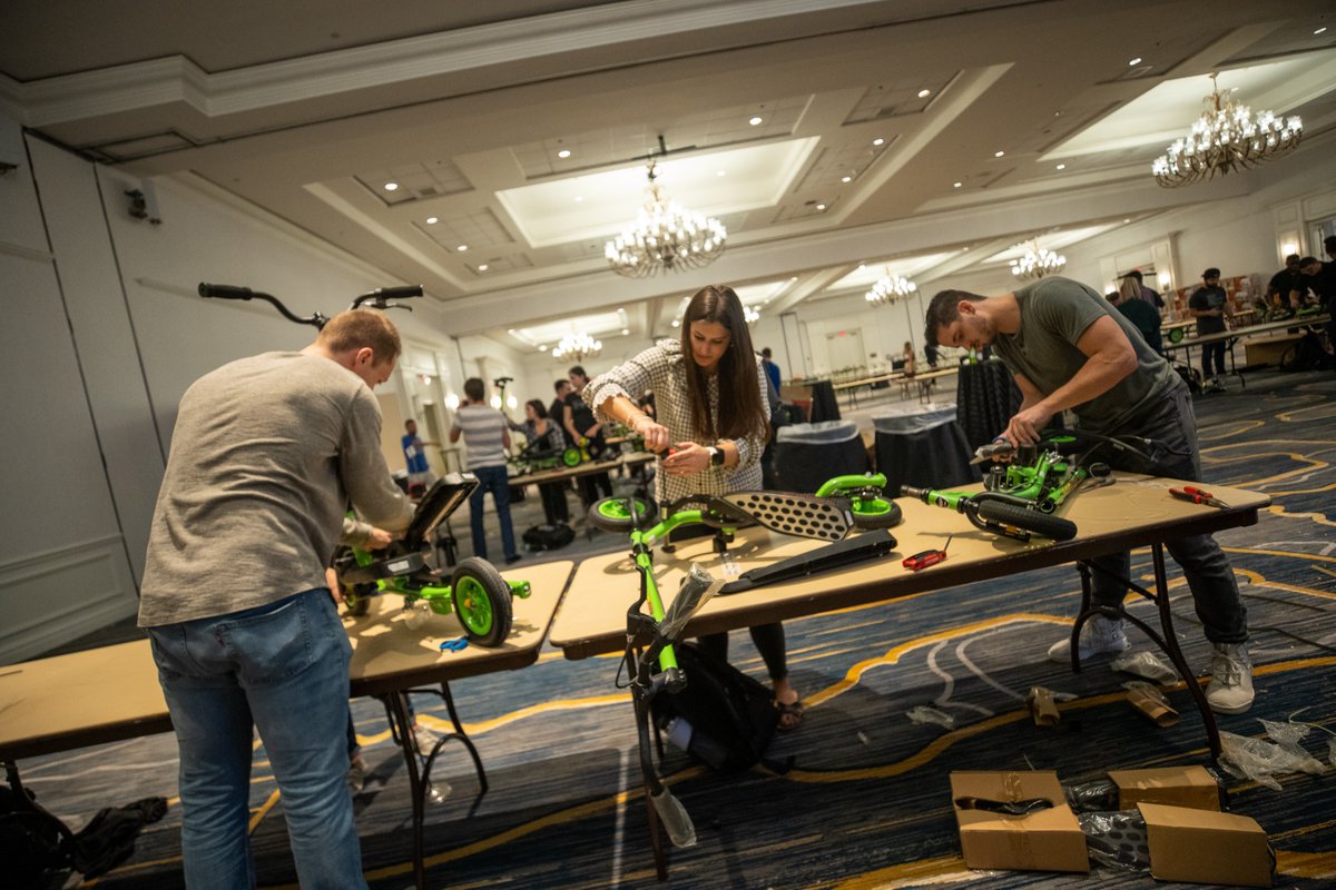 ReliaQuest's tweet photo. Our Tampa office came together to help build 400 Zikes 🏍, partnering with local org @onbikes_org. This was said to be the *record* amount of zikes (or bikes) built in just a little over 2 hours! Shout out 📣 to the RQ Tampa team and to helping those in need this holiday season. https://t.co/v7N1xudR3v