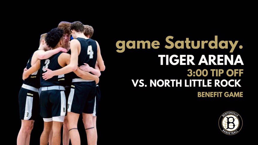 WEAREBVILLE's tweet photo. Reminder that the benefit game tomorrow tips off at 3:00. TIGER ARENA.  Go Tigers. https://t.co/HhRdpbO9pZ