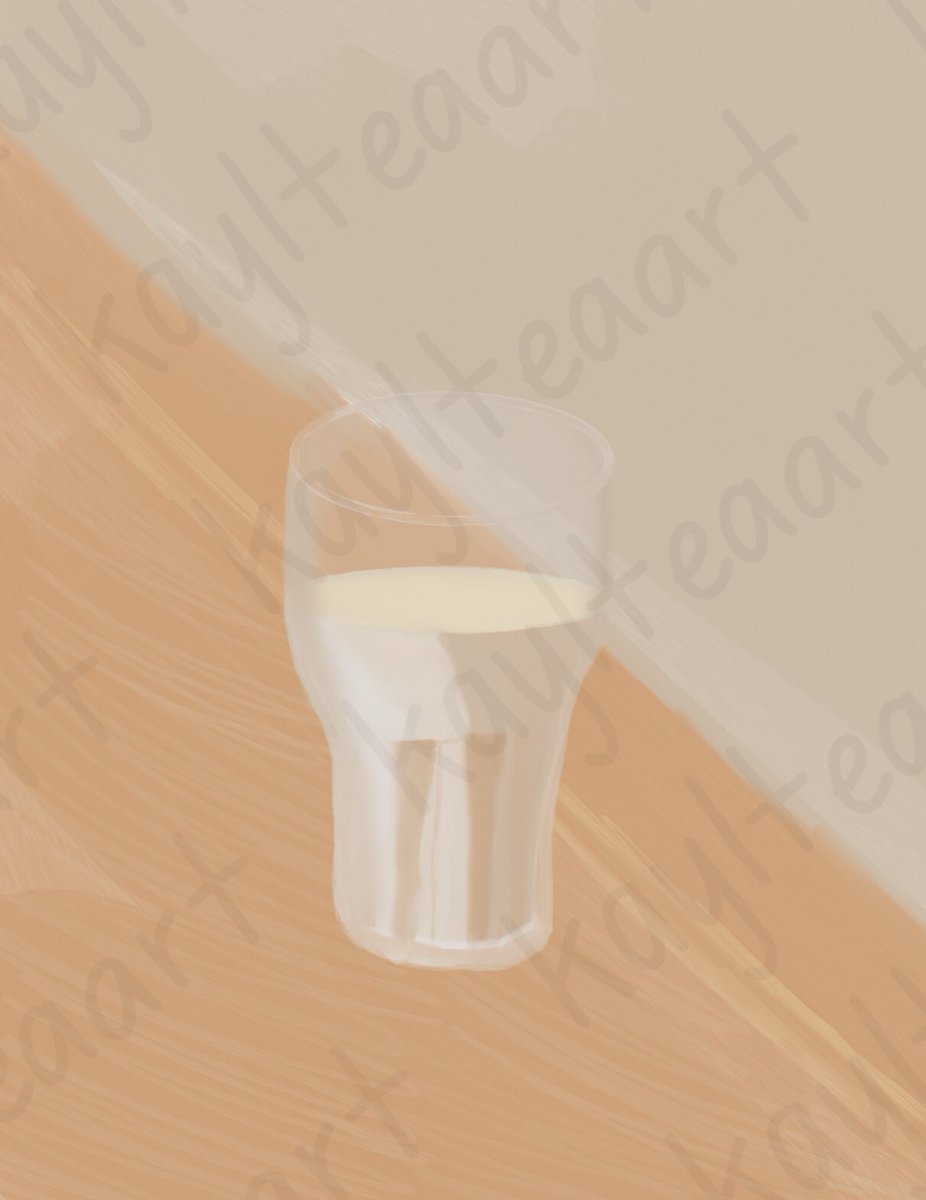 Art study - a glass of milk 🥛