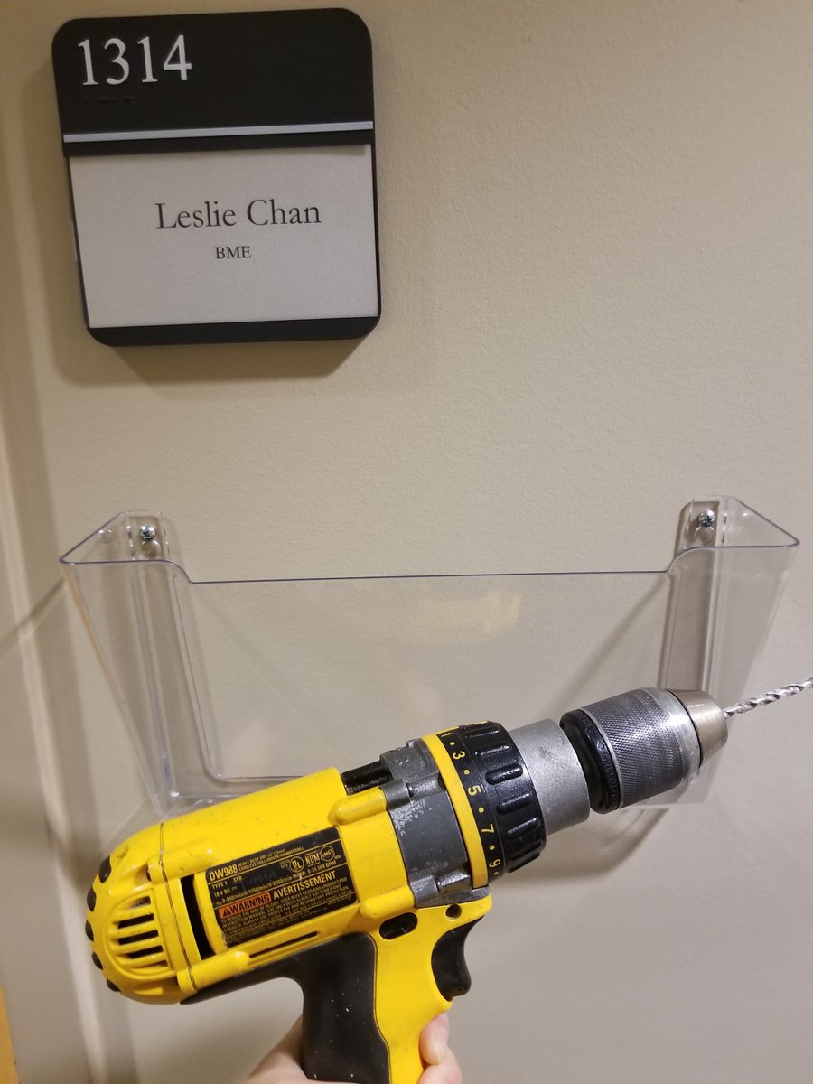 I've drilled plenty of holes at home, but I have to say it's a far cry from the adrenaline rush you get drilling holes into a wall at school