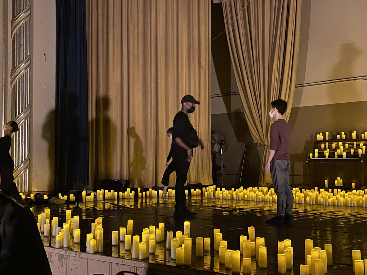 Some of our dancers staging for their Candlelight performance this weekend