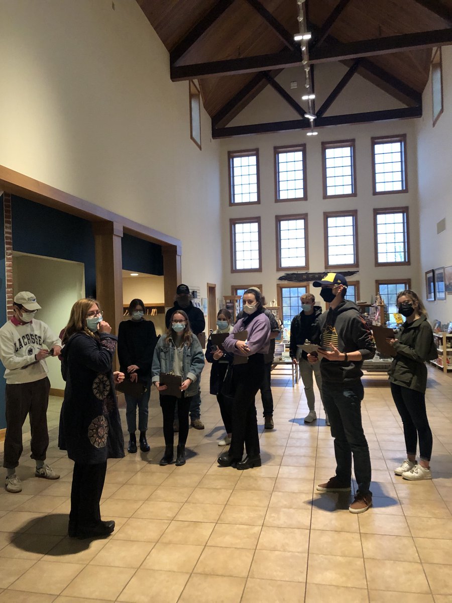 Thanks to the staff and curators at the @MMAMArtStream for giving our @UWLaCrosse public history students a backstage tour this week. A great opportunity to learn about museums, outreach, and how institutions connect to their communities in our region.