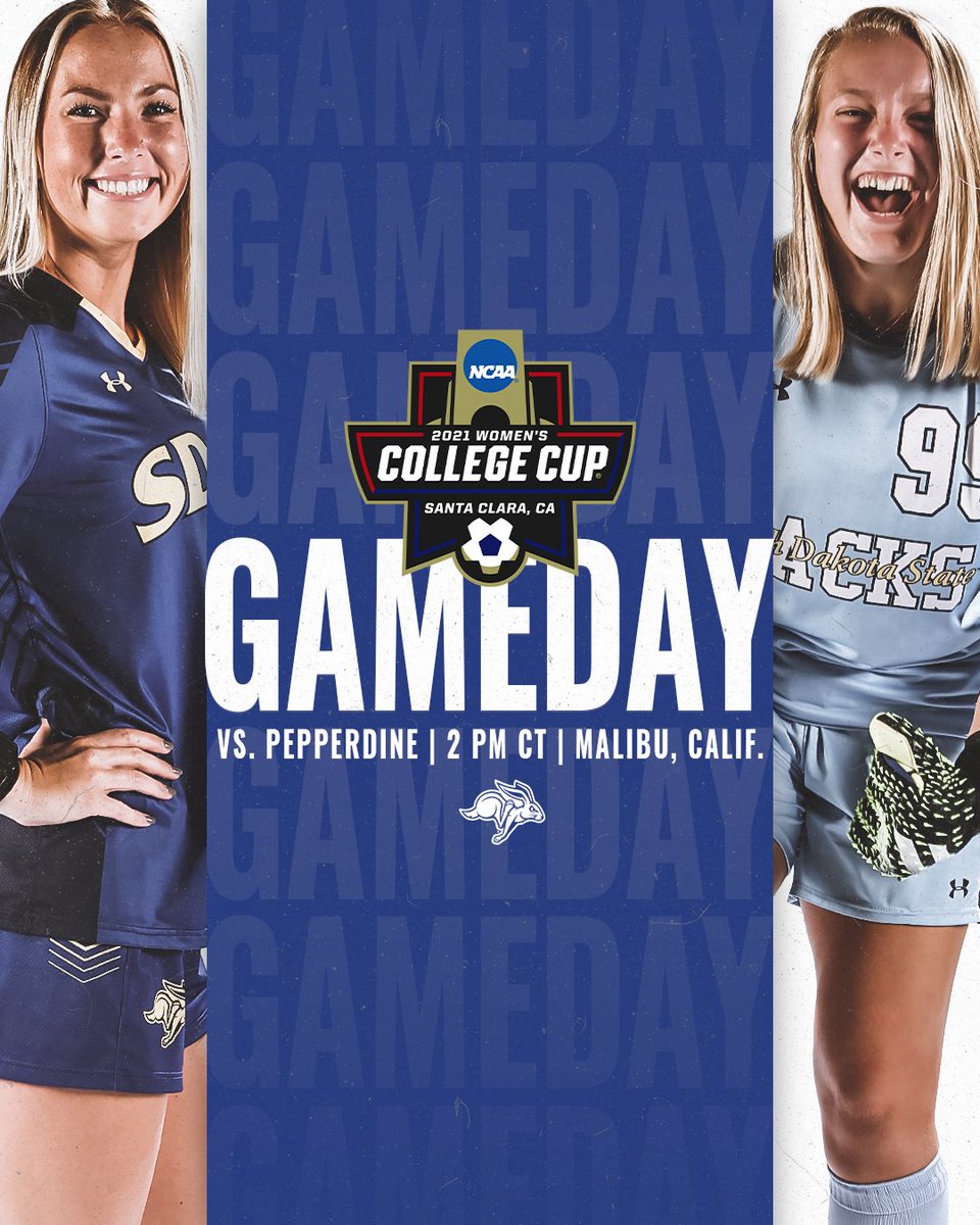 GoJacksSoccer's tweet photo. 𝗚𝗔𝗠𝗘𝗗𝗔𝗬 in the #WCollegeCup!

🆚 No. 4 Pepperdine
⏰ 2 p.m. (CT)
📍 Malibu, Calif.
🏟 Tari Frahm Rokus Field
💻 https://t.co/GhsFmkh7Ds
📊 https://t.co/KrrU76dOqi

#GoJacks 🐰 https://t.co/f6JrjXHrFg