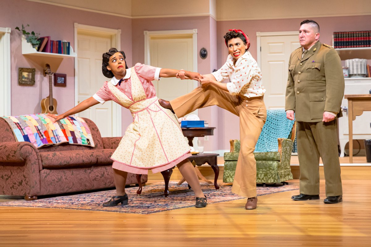 Let 'em wear cake! The door slams and they're off:  The Fiancee, a deluxe farce premieres at the <a href="/citadeltheatre/">The Citadel | Edmonton Theatre</a>. A 12thnight REVIEW: bit.ly/3c3HQce #yegtheatre #yegarts #yeg